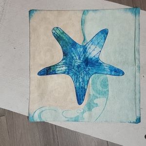 Creatures of the sea throw pillow case covers.